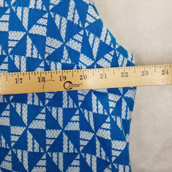 Soft Surroundings Narah Tunic Womens XL Geometric Knit 3/4 Puff Sleeve Top Retro - Picture 13 of 13